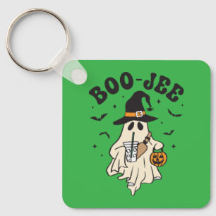 Llavero Fantasma lindo boo con café con hielo