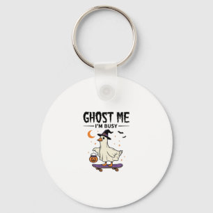 Llavero Fantasma Me Estoy Ocupado Halloween Ganso Skateboa
