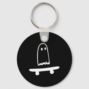 Llavero Fantasma Skateboard Lazy Halloween Disstume Fun Sk