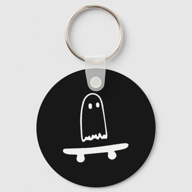 Llavero Fantasma Skateboard Lazy Halloween Disstume Fun Sk (Anverso)