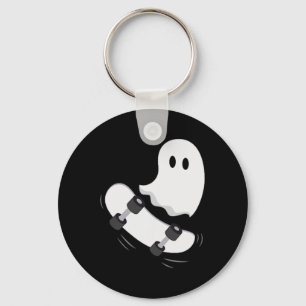 Llavero Fantasma Skateboard Lazy Halloween Disstume Fun Sk
