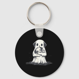 Llavero Fantasma sosteniendo cachorro Costume divertido de