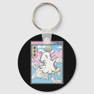 Llavero Fantasma Surfista En Olas Japonesas Anime Kawaii V