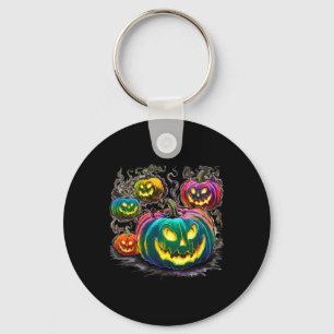 Llavero Fantasmas de calabaza coloridas Jack O Lantern Hal