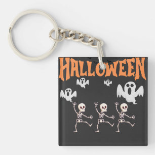 Llavero Fantasmas de Halloween y esqueletos de baile