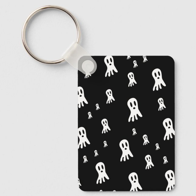 Llavero Fantasmas oscuros de Halloween (Anverso)
