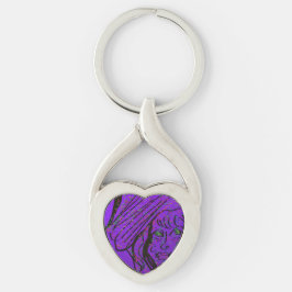 Llavero Fantasy Art Twisted Heart Keychain