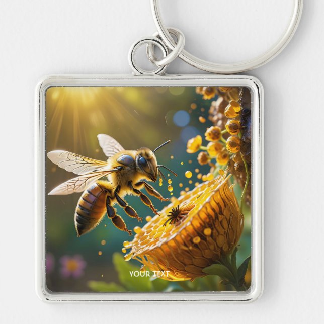 Llavero Fantasy Cute Abe Flowers Sun (Frente)