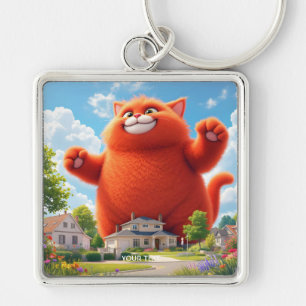 Llavero Fantasy Cute Big Naranja Cat