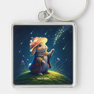 Llavero Fantasy Cute Bunny Mushroom Stars