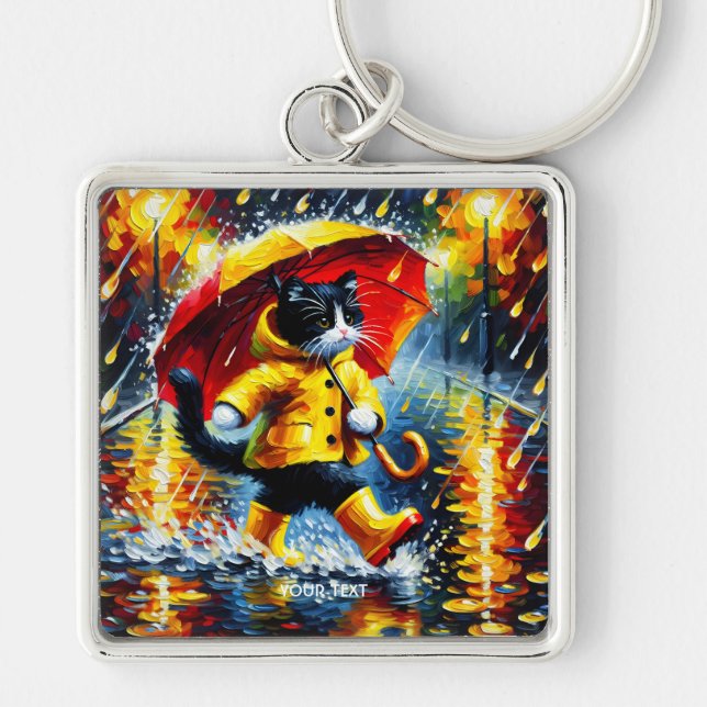 Llavero Fantasy Cute Cat Boots Umbrella (Frente)