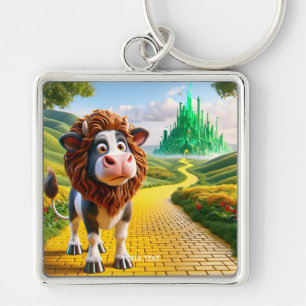 Llavero Fantasy Cute Cow Lion Road