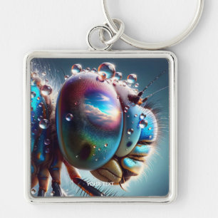 Llavero Fantasy Cute Dragonfly Macro Photo