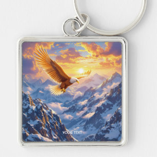 Llavero Fantasy Cute Eagle Mountains Sunrise
