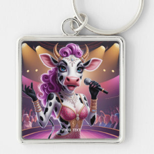 Llavero Fantasy Cute Gorgeous Cow Popstar