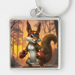 Llavero Fantasy Cute Kickboxer Bosque de ardilla