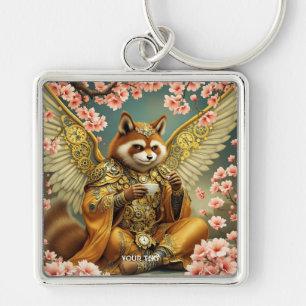 Llavero Fantasy Cute King Tanuki Tea