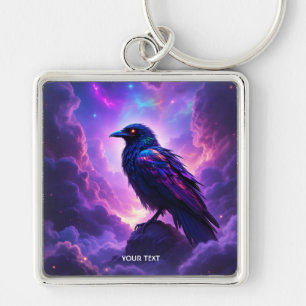 Llavero Fantasy Cute Lavender Raven Sunset