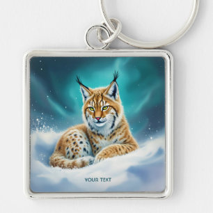 Llavero Fantasy Cute Lynx Cub Winter