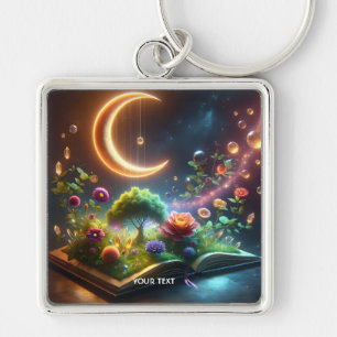 Llavero Fantasy Cute Moon Garden Book