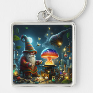 Llavero Fantasy Cute Mushroom Laboratorio Glass