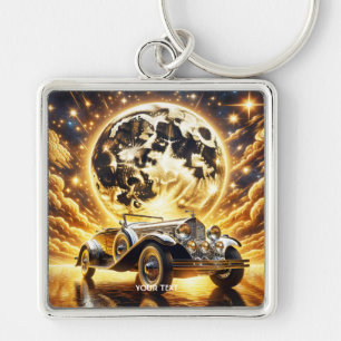 Llavero Fantasy Cute Old Car Moon