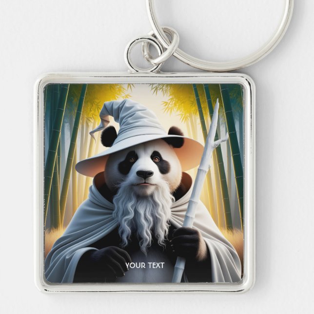 Llavero Fantasy Cute Old Panda Wizard (Frente)