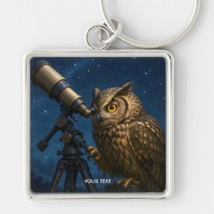 Llavero Fantasy Cute Owen Telescope Noche