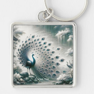 Llavero Fantasy Cute Peacock Rain Tree
