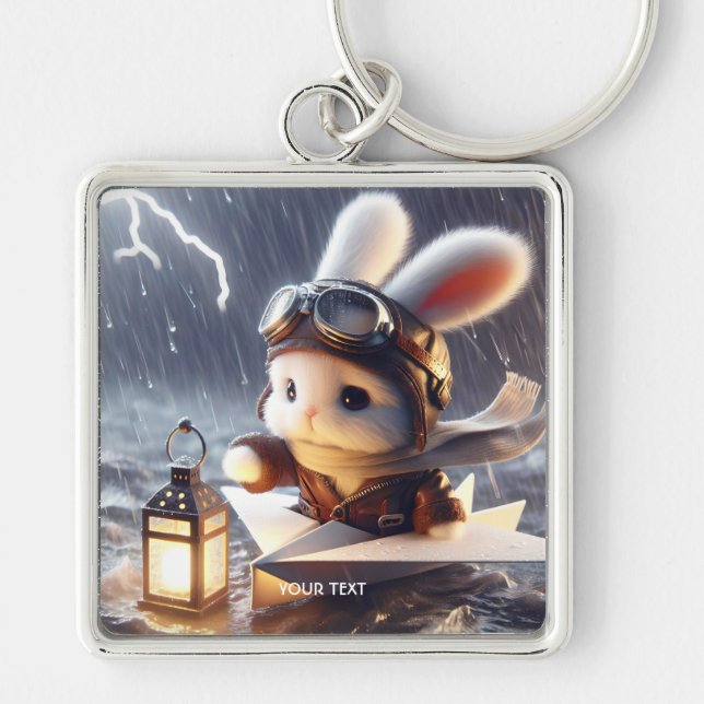 Llavero Fantasy Cute Rabbit Post Lantern (Frente)