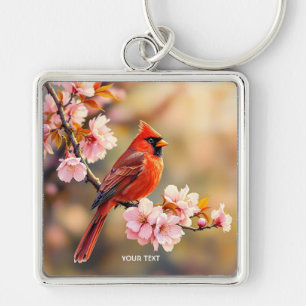 Llavero Fantasy Cute Red Bird Cherry