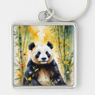 Llavero Fantasy Cute Sad Panda Forest