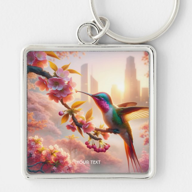 Llavero Fantasy Cute Sakura Bird City (Frente)