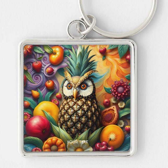Llavero Fantasy Cute Serene Pineapple Owl (Frente)