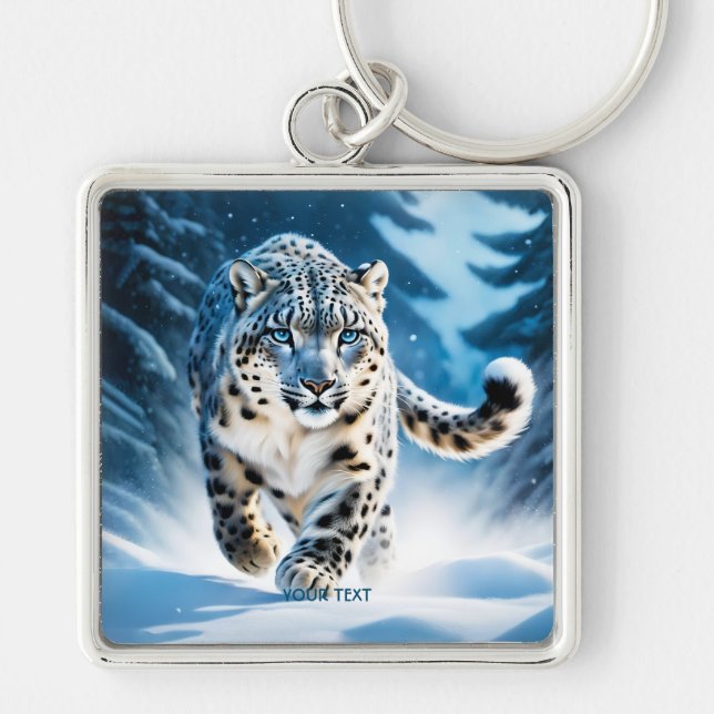 Llavero Fantasy Cute Snow Leopardo (Frente)