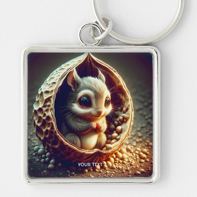 Llavero Fantasy Cute Squirrel dentro de la cubierta (Frente)