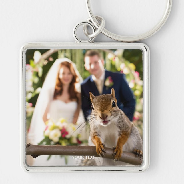 Llavero Fantasy Cute Squirrel Pareja Casada (Frente)