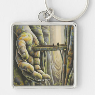 Llavero Fantasy Cute Stone Hand Bridge