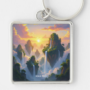Llavero Fantasy Cute Sunset Islands Waterfalls