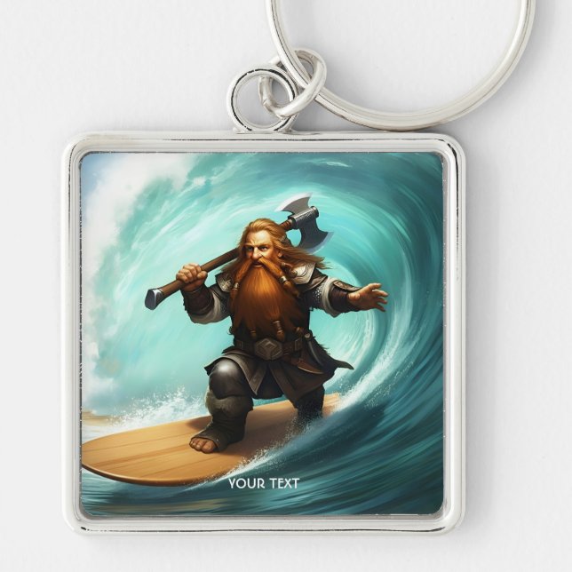 Llavero Fantasy Cute Surfer Sunny Day (Frente)