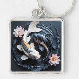 Llavero Fantasy Cute Two Koi Fish
