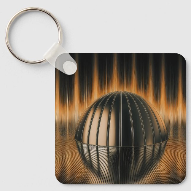 Llavero Fantasy Image Bronze Halfdome On Reflected Surface (Anverso)