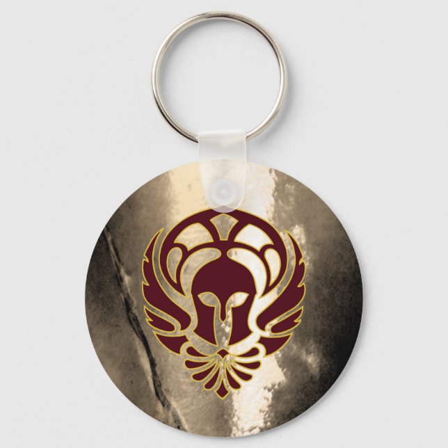 Llavero Fantasy Spartan Warrior Greek Metal Keychain (Anverso)