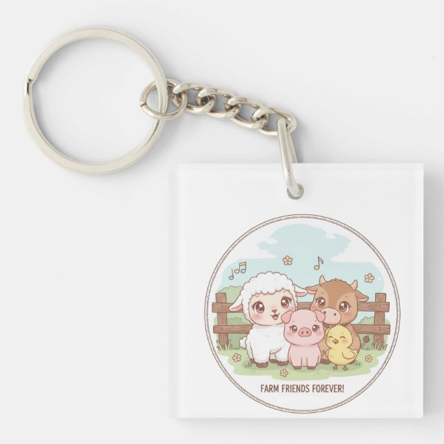 Llavero Farm friends forever - cute & cozy (Frente)