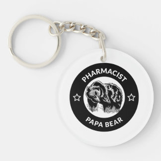 Llavero Farmacéutica personalizada Papa Bear Keychain