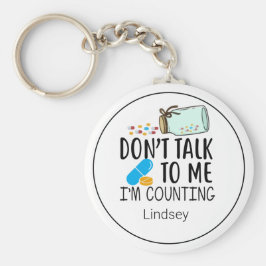 Llavero Farmacéutico/Farmacéutico Funny no habla de Keycha