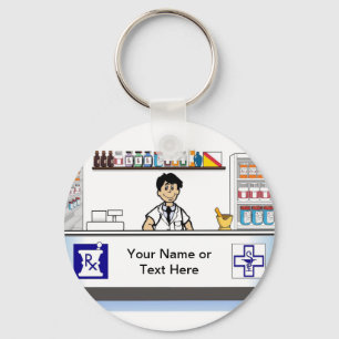 Llavero Farmacéutico - Personalizado masculino por Printed