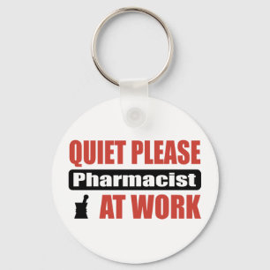 Llavero Farmacéutico Tranquilo En El Trabajo