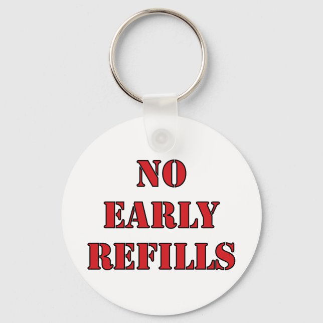 Llavero Farmacia - Sin rellenos precoces (Anverso)