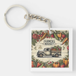 Llavero Farmers Market Boho Keychain – Country Truck Vibe